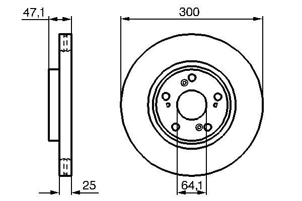 Disques de frein BOSCH ref. 0 986 479 227