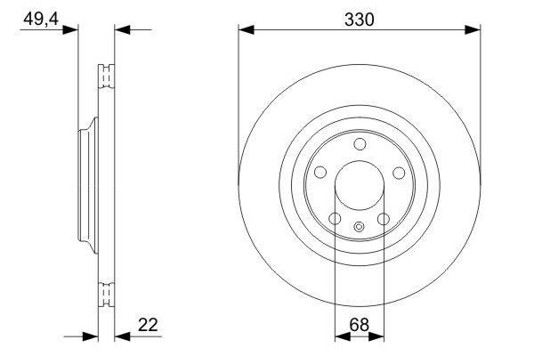 Disques de frein BOSCH 0 986 479 299