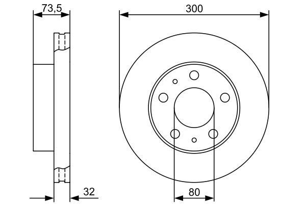 Disques de frein BOSCH 0 986 479 315