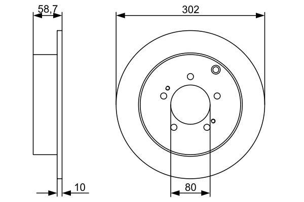 Disques de frein BOSCH ref. 0 986 479 318