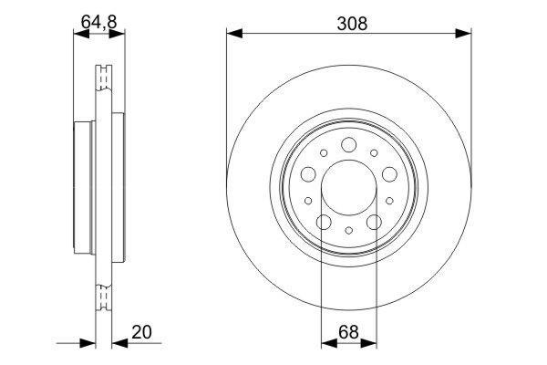 Disques de frein BOSCH 0 986 479 320