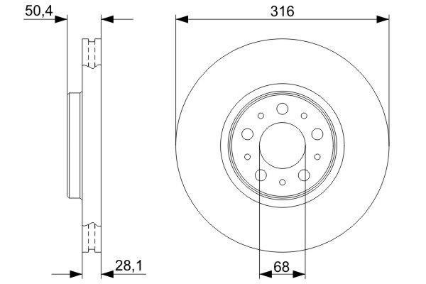 Disques de frein BOSCH 0 986 479 322