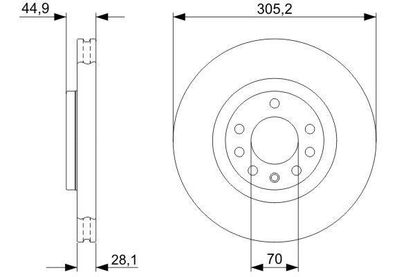 Disques de frein BOSCH 0 986 479 325