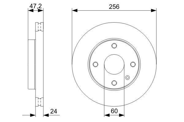 Disques de frein BOSCH ref. 0 986 479 328
