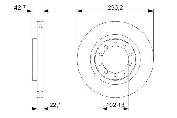 Disques de frein BOSCH ref. 0 986 479 343