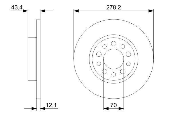 Disques de frein BOSCH 0 986 479 378