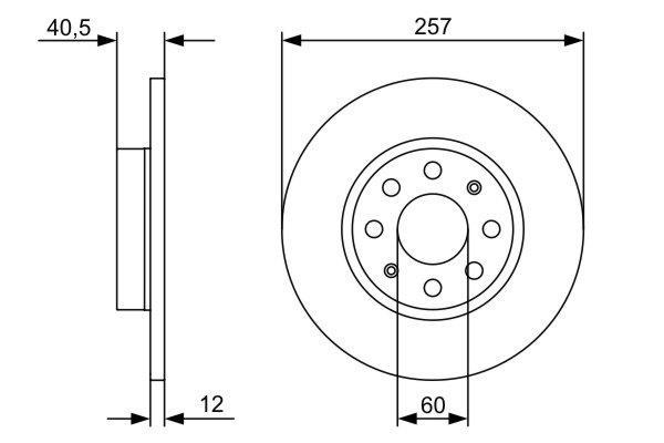 Disques de frein BOSCH 0 986 479 402