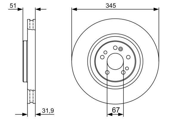 Disques de frein BOSCH 0 986 479 405