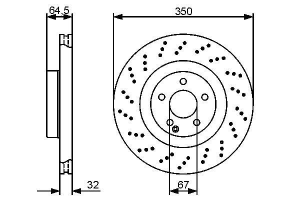 Disques de frein BOSCH ref. 0 986 479 412