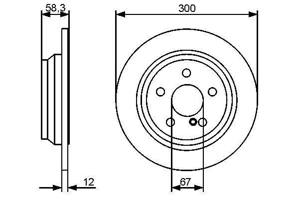 Disques de frein BOSCH 0 986 479 414