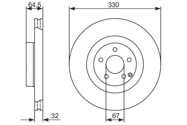 Disques de frein BOSCH ref. 0 986 479 415