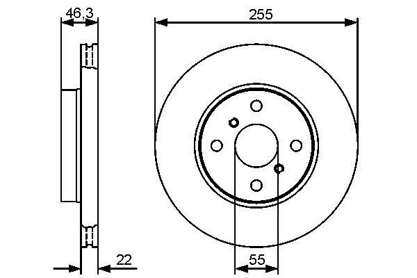 Disques de frein BOSCH 0 986 479 430