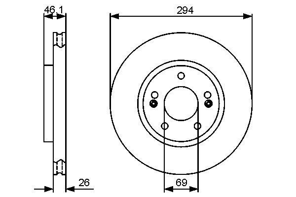 Disques de frein BOSCH 0 986 479 434