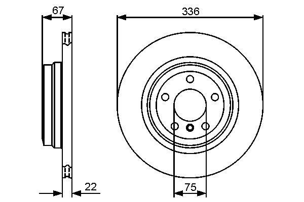 Disques de frein BOSCH 0 986 479 439
