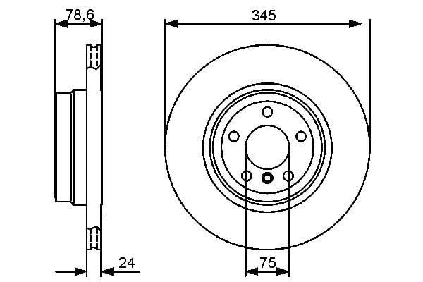 Disques de frein BOSCH 0 986 479 443