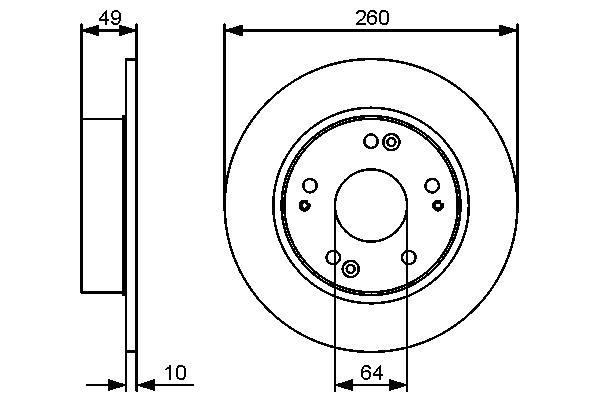 Disques de frein BOSCH 0 986 479 450