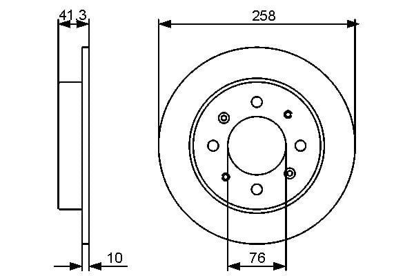 Disques de frein BOSCH ref. 0 986 479 462