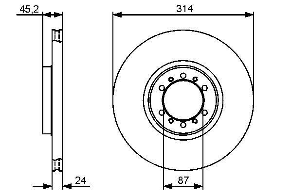 Disques de frein BOSCH 0 986 479 469