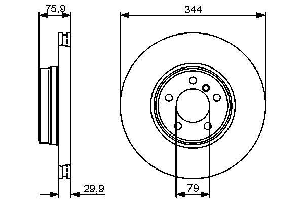Discos de freno BOSCH ref. 0 986 479 475