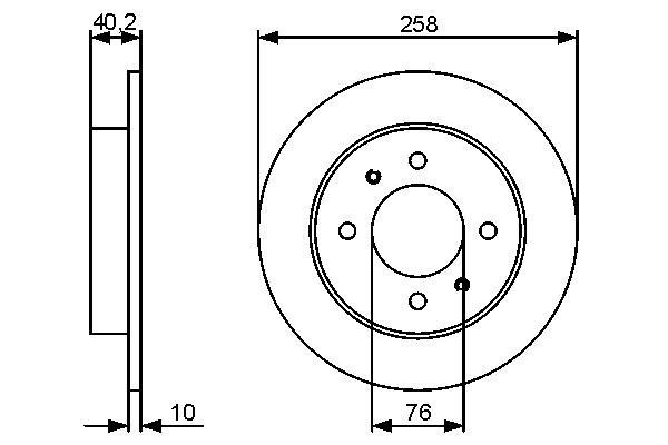 Disques de frein BOSCH ref. 0 986 479 484
