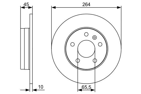 Disques de frein BOSCH ref. 0 986 479 516