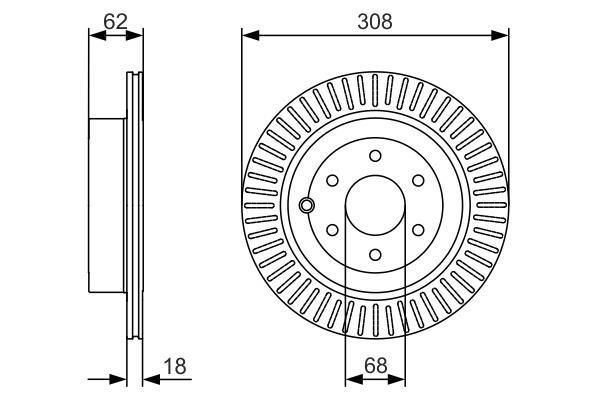 Disques de frein BOSCH ref. 0 986 479 533