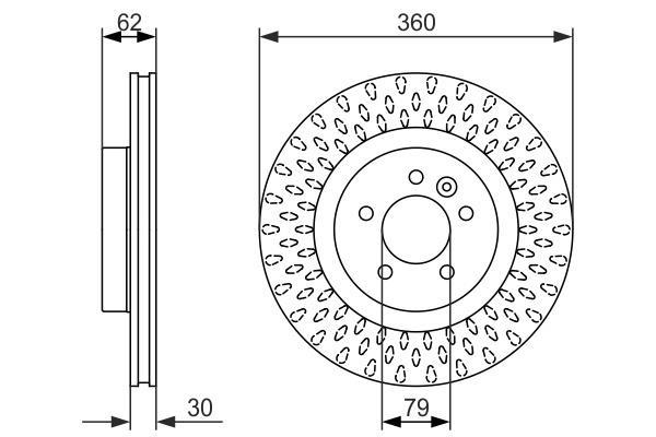 Disques de frein BOSCH 0 986 479 578