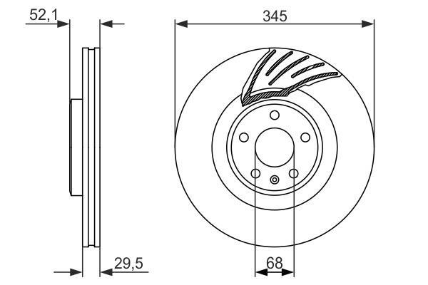 Disques de frein BOSCH 0 986 479 590