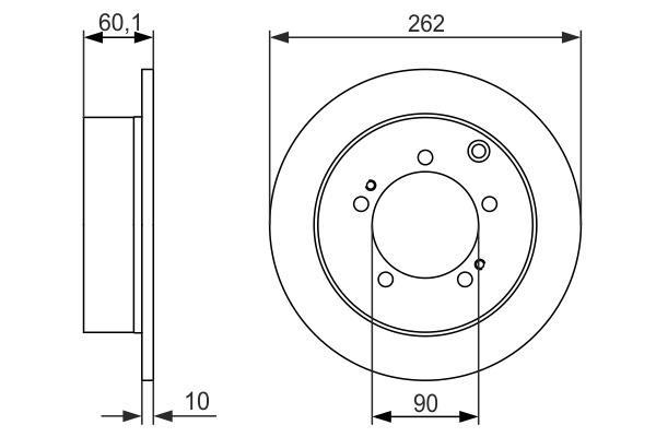 Disques de frein BOSCH ref. 0 986 479 603