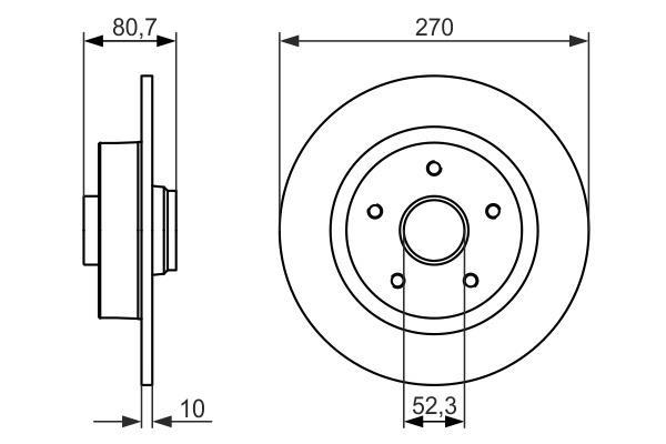 Disques de frein BOSCH 0 986 479 607