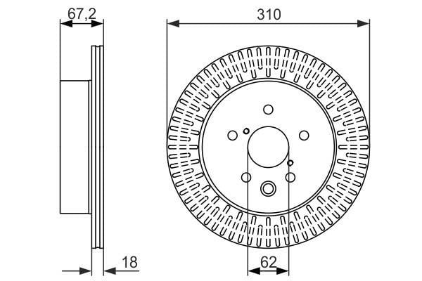 Disques de frein BOSCH ref. 0 986 479 615