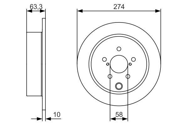 Disques de frein BOSCH ref. 0 986 479 634