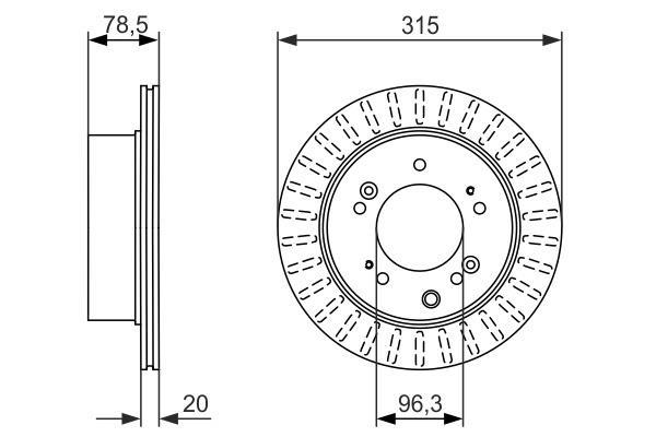 Disques de frein BOSCH 0 986 479 793