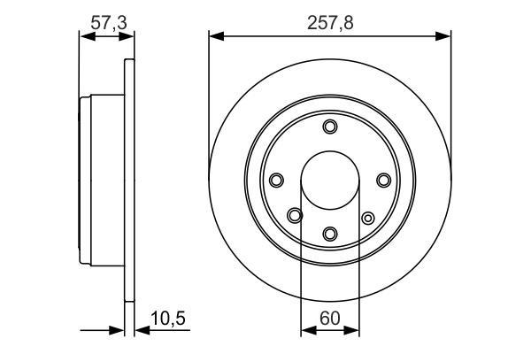 Disques de frein BOSCH 0 986 479 985
