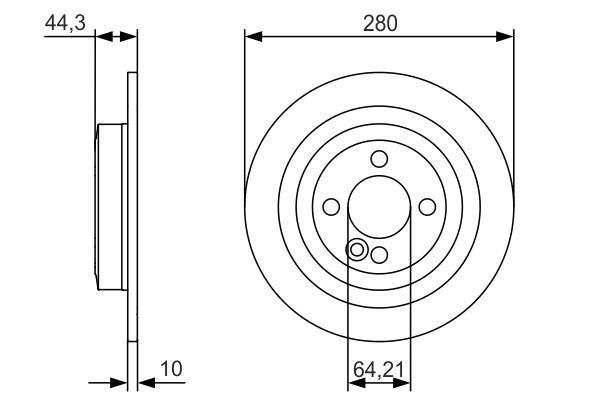 Disques de frein BOSCH 0 986 479 A08