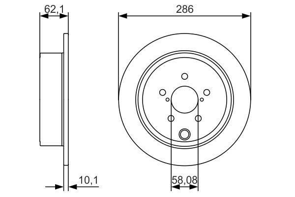 Disques de frein BOSCH 0 986 479 A10