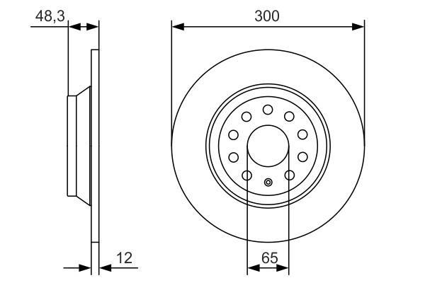 Disques de frein BOSCH ref. 0 986 479 A84