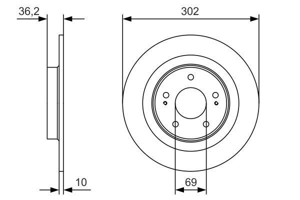 Discos de freno BOSCH ref. 0 986 479 B04