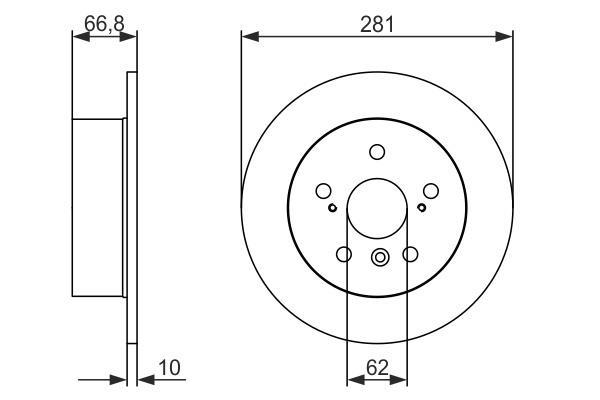 Disques de frein BOSCH ref. 0 986 479 C21