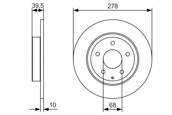 Disques de frein BOSCH ref. 0 986 479 C22