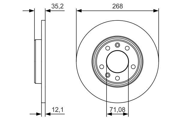 Disques de frein BOSCH ref. 0 986 479 C24
