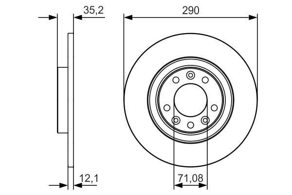 Disques de frein BOSCH ref. 0 986 479 C25