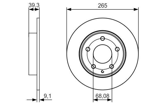 Disques de frein BOSCH ref. 0 986 479 C26