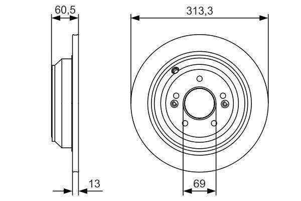 Disques de frein BOSCH ref. 0 986 479 C27