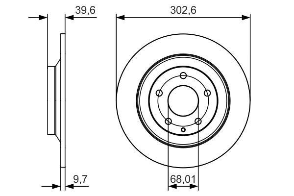 Disques de frein BOSCH ref. 0 986 479 C28