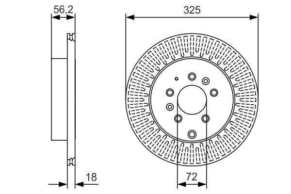 Disques de frein BOSCH ref. 0 986 479 C30