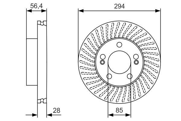 Disques de frein BOSCH ref. 0 986 479 C31