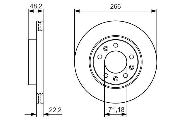 Disques de frein BOSCH ref. 0 986 479 C34
