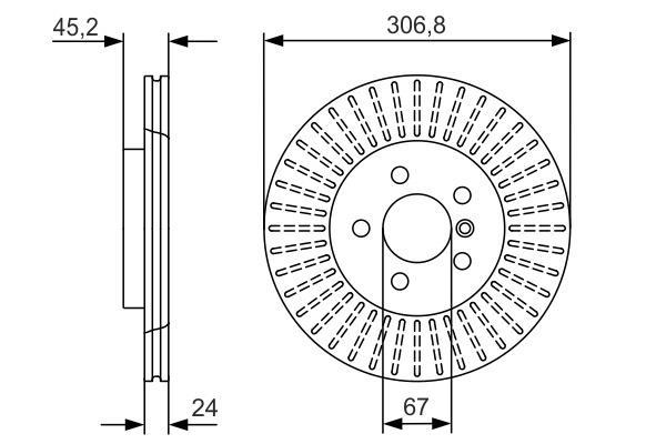 Disques de frein BOSCH ref. 0 986 479 C93
