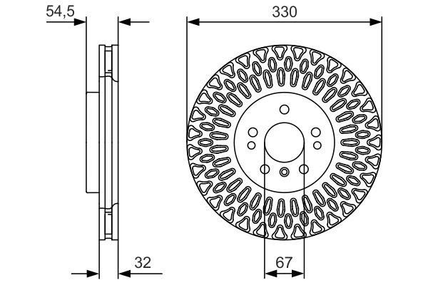 Disques de frein BOSCH ref. 0 986 479 D08